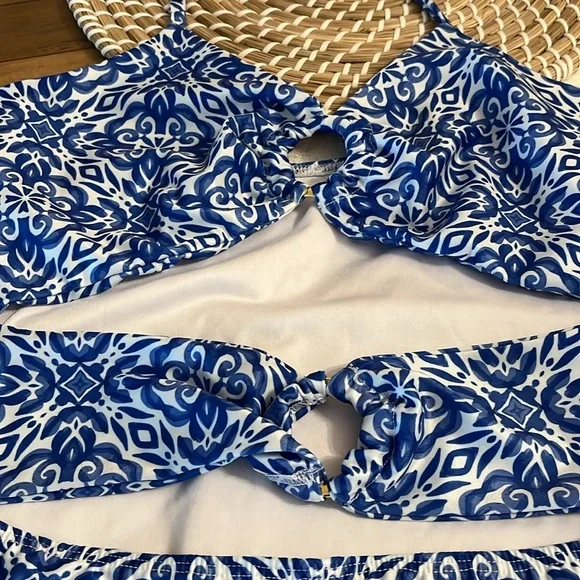 Maar Blue Patterned Swimsuit